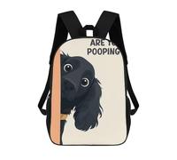 sinyumoney Sac À Dos Imprimé En 3D Pour Enfants Cocker Spaniel Peeking Sac D'école Léger Et Tendance Pour Les Voyages Et Les Études 17inch