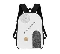 sinyumoney Sac À Dos Imprimé En 3D Pour Enfants Collage Art D Sac À Dos Scolaire Grande Capacité Pour Les Voyages, Idéal Pour Les Garçons Du Primaire Et Du Collège 17inch