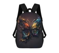 sinyumoney Sac À Dos Imprimé En 3D Pour Enfants Colorful Butterfly Artwork -2 Sac D'école Léger Et Tendance Pour Les Voyages Et Les Études 17inch