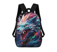sinyumoney Sac À Dos Imprimé En 3D Pour Enfants Colorful Dragon Art Print-5, Sac À Dos Tendance Pour L'école, Les Voyages Et Les Loisirs 17inch, Grand Sac À Dos De Jour Pour Garçons Et Filles