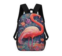 sinyumoney Sac À Dos Imprimé En 3D Pour Enfants Colorful Flamingo Art Print, Sac À Dos Tendance Pour L'école, Les Voyages Et Les Loisirs 17inch, Grand Sac À Dos De Jour Pour Garçons Et Filles