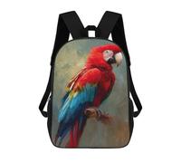 sinyumoney Sac À Dos Imprimé En 3D Pour Enfants Colorful Parrot Painting-1, Sac À Dos Tendance Pour L'école, Les Voyages Et Les Loisirs 17inch, Grand Sac À Dos De Jour Pour Garçons Et Filles