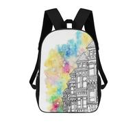 sinyumoney Sac À Dos Imprimé En 3D Pour Enfants Colorful San Francisco, Sac À Dos Tendance Pour L'école, Les Voyages Et Les Loisirs, Grand Sac À Dos Pour Garçons Et Filles 17inch
