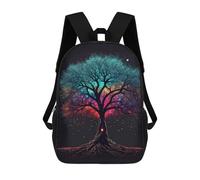 sinyumoney Sac À Dos Imprimé En 3D Pour Enfants Colorful Tree Sac D'école Léger Et Tendance Pour Les Voyages Et Les Études 17inch