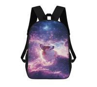 sinyumoney Sac À Dos Imprimé En 3D Pour Enfants Corgi in Space Wallpaper -1, Sac À Dos Tendance Pour L'école, Les Voyages Et Les Loisirs 17inch, Grand Sac À Dos De Jour Pour Garçons Et Filles