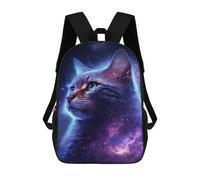 sinyumoney Sac À Dos Imprimé En 3D Pour Enfants Cosmic Cat Galaxy Art Print-1, Sac À Dos Tendance Pour L'école, Les Voyages Et Les Loisirs 17inch, Grand Sac À Dos De Jour Pour Garçons Et Filles