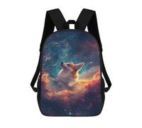 sinyumoney Sac À Dos Imprimé En 3D Pour Enfants Cosmic Corgi Adventure, Sac À Dos Tendance Pour L'école, Les Voyages Et Les Loisirs 17inch, Grand Sac À Dos De Jour Pour Garçons Et Filles