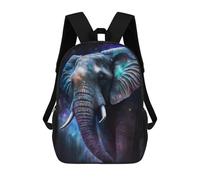 sinyumoney Sac À Dos Imprimé En 3D Pour Enfants Cosmic Elephant Art Print-3, Sac À Dos Tendance Pour L'école, Les Voyages Et Les Loisirs 17inch, Grand Sac À Dos De Jour Pour Garçons Et Filles