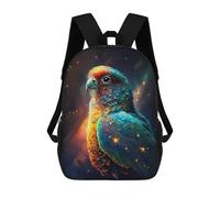 sinyumoney Sac À Dos Imprimé En 3D Pour Enfants Cosmic Parrot Art Print-4, Sac À Dos Tendance Pour L'école, Les Voyages Et Les Loisirs 17inch, Grand Sac À Dos De Jour Pour Garçons Et Filles