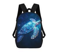 sinyumoney Sac À Dos Imprimé En 3D Pour Enfants Cosmic Sea Turtle Sac D'école Léger Et Tendance Pour Les Voyages Et Les Études 17inch