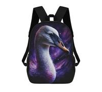 sinyumoney Sac À Dos Imprimé En 3D Pour Enfants Cosmic Swan Art Print-11, Sac À Dos Tendance Pour L'école, Les Voyages Et Les Loisirs 17inch, Grand Sac À Dos De Jour Pour Garçons Et Filles