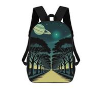 sinyumoney Sac À Dos Imprimé En 3D Pour Enfants Cosmic Tree-Lined Road to The Stars, Sac À Dos Tendance Pour L'école, Les Voyages Et Les Loisirs, Grand Sac À Dos Pour Garçons Et Filles 17inch