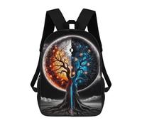 sinyumoney Sac À Dos Imprimé En 3D Pour Enfants Cosmic Tree of Fire And Ice, Sac À Dos Tendance Pour L'école, Les Voyages Et Les Loisirs 17inch, Grand Sac À Dos De Jour Pour Garçons Et Filles