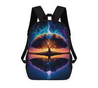 sinyumoney Sac À Dos Imprimé En 3D Pour Enfants Cosmic Tree of Life Sac D'école Léger Et Tendance Pour Les Voyages Et Les Études 17inch