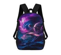 sinyumoney Sac À Dos Imprimé En 3D Pour Enfants Cosmic Vortex Odyssey Sac À Dos Scolaire Pour Garçons Et Filles, Sac D'école Primaire, Sac À Livres Pour Adolescents 17inch