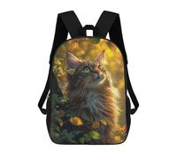 sinyumoney Sac À Dos Imprimé En 3D Pour Enfants Cute Aesthetic Cat Sac À Dos Scolaire Pour Garçons Et Filles, Sac D'école Primaire, Sac À Livres Pour Adolescents 17inch