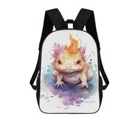 sinyumoney Sac À Dos Imprimé En 3D Pour Enfants Cute Axolotl Watercolor, Sac À Dos Tendance Pour L'école, Les Voyages Et Les Loisirs 17inch, Grand Sac À Dos De Jour Pour Garçons Et Filles
