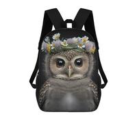 sinyumoney Sac À Dos Imprimé En 3D Pour Enfants Cute Baby Fluffy Owl Sac À Dos Scolaire Grande Capacité Pour Les Voyages, Idéal Pour Les Garçons Du Primaire Et Du Collège 17inch