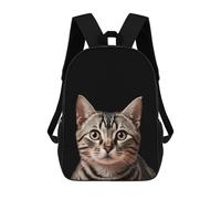 sinyumoney Sac À Dos Imprimé En 3D Pour Enfants Cute Cat, Sac À Dos Tendance Pour L'école, Les Voyages Et Les Loisirs 17inch, Grand Sac À Dos De Jour Pour Garçons Et Filles