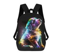 sinyumoney Sac À Dos Imprimé En 3D Pour Enfants Cute Galaxy Puppy Sac À Dos Scolaire Pour Garçons Et Filles, Sac D'école Primaire, Sac À Livres Pour Adolescents 17inch