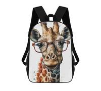 sinyumoney Sac À Dos Imprimé En 3D Pour Enfants Cute Giraffe Sac D'école Léger Et Tendance Pour Les Voyages Et Les Études 17inch