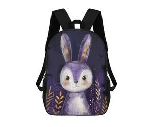 sinyumoney Sac À Dos Imprimé En 3D Pour Enfants Cute Magical Bunny Artwork, Sac À Dos Tendance Pour L'école, Les Voyages Et Les Loisirs, Grand Sac À Dos Pour Garçons Et Filles 17inch