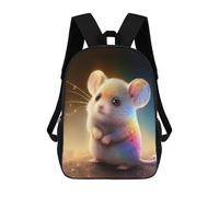 sinyumoney Sac À Dos Imprimé En 3D Pour Enfants Cute Mouse Animal Sac D'école Léger Et Tendance Pour Les Voyages Et Les Études 17inch