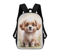 sinyumoney Sac À Dos Imprimé En 3D Pour Enfants Cute Puppy Watercolor, Sac À Dos Tendance Pour L'école, Les Voyages Et Les Loisirs, Grand Sac À Dos Pour Garçons Et Filles 17inch