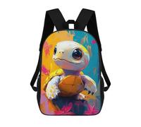 sinyumoney Sac À Dos Imprimé En 3D Pour Enfants Cute Turtle Painting, Sac À Dos Tendance Pour L'école, Les Voyages Et Les Loisirs, Grand Sac À Dos Pour Garçons Et Filles 17inch