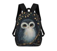sinyumoney Sac À Dos Imprimé En 3D Pour Enfants Cute Whimsical Owl Sac D'école Léger Et Tendance Pour Les Voyages Et Les Études 17inch