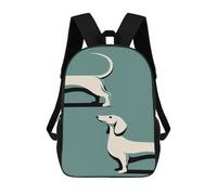 sinyumoney Sac À Dos Imprimé En 3D Pour Enfants Dachshund Dog Print, Sac À Dos Tendance Pour L'école, Les Voyages Et Les Loisirs 17inch, Grand Sac À Dos De Jour Pour Garçons Et Filles