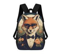 sinyumoney Sac À Dos Imprimé En 3D Pour Enfants Dapper Fox Portrait, Sac À Dos Tendance Pour L'école, Les Voyages Et Les Loisirs, Grand Sac À Dos Pour Garçons Et Filles 17inch