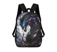 sinyumoney Sac À Dos Imprimé En 3D Pour Enfants Dark Dragon with Cosmic Details Sac D'école Léger Et Tendance Pour Les Voyages Et Les Études 17inch