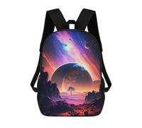 sinyumoney Sac À Dos Imprimé En 3D Pour Enfants Dawn Planetary Landscape Sacs À Dos De Jour, Cartable, Sac À Dos Tendance, Sacs À Dos Décontractés Pour Écoliers Et Écolières 17inch