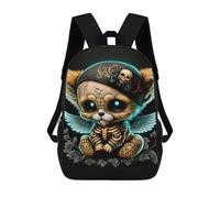 sinyumoney Sac À Dos Imprimé En 3D Pour Enfants Day of The Dead Kitty Art Print, Sac À Dos Tendance Pour L'école, Les Voyages Et Les Loisirs 17inch, Grand Sac À Dos De Jour Pour Garçons Et Filles