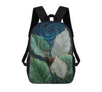 sinyumoney Sac À Dos Imprimé En 3D Pour Enfants Deer in Leaves Under Starry Sky Sac D'école Léger Et Tendance Pour Les Voyages Et Les Études 17inch