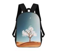 sinyumoney Sac À Dos Imprimé En 3D Pour Enfants Desert Cloud Tree Silhouette Sac À Dos Scolaire Grande Capacité Pour Les Voyages, Idéal Pour Les Garçons Du Primaire Et Du Collège 17inch