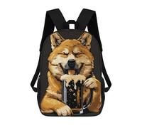 sinyumoney Sac À Dos Imprimé En 3D Pour Enfants Dingo Beer Sac D'école Léger Et Tendance Pour Les Voyages Et Les Études 17inch