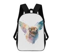 sinyumoney Sac À Dos Imprimé En 3D Pour Enfants Dogs in Watercolor Style Sac D'école Léger Et Tendance Pour Les Voyages Et Les Études 17inch