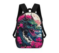 sinyumoney Sac À Dos Imprimé En 3D Pour Enfants Dragon Cherry Blossoms, Sac À Dos Tendance Pour L'école, Les Voyages Et Les Loisirs, Grand Sac À Dos Pour Garçons Et Filles 17inch