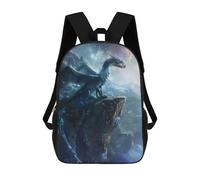 sinyumoney Sac À Dos Imprimé En 3D Pour Enfants Dragon On The Cliff Edge Sac À Dos Scolaire Grande Capacité Pour Les Voyages, Idéal Pour Les Garçons Du Primaire Et Du Collège 17inch