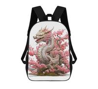 sinyumoney Sac À Dos Imprimé En 3D Pour Enfants Dragon Pink Japan, Sac À Dos Tendance Pour L'école, Les Voyages Et Les Loisirs 17inch, Grand Sac À Dos De Jour Pour Garçons Et Filles