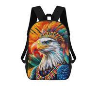 sinyumoney Sac À Dos Imprimé En 3D Pour Enfants Eagle Colorful Painting, Sac À Dos Tendance Pour L'école, Les Voyages Et Les Loisirs 17inch, Grand Sac À Dos De Jour Pour Garçons Et Filles