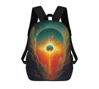 sinyumoney Sac À Dos Imprimé En 3D Pour Enfants Eclipse Stairway to Heaven, Sac À Dos Tendance Pour L'école, Les Voyages Et Les Loisirs, Grand Sac À Dos Pour Garçons Et Filles 17inch