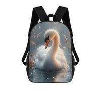 sinyumoney Sac À Dos Imprimé En 3D Pour Enfants Elegant Swan in Water, Sac À Dos Tendance Pour L'école, Les Voyages Et Les Loisirs, Grand Sac À Dos Pour Garçons Et Filles 17inch