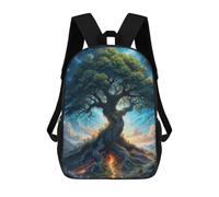 sinyumoney Sac À Dos Imprimé En 3D Pour Enfants Enchanted Cosmic Tree Sac À Dos Scolaire Grande Capacité Pour Les Voyages, Idéal Pour Les Garçons Du Primaire Et Du Collège 17inch