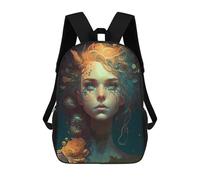 sinyumoney Sac À Dos Imprimé En 3D Pour Enfants Enchanted Forest Spirit -4 Sac D'école Léger Et Tendance Pour Les Voyages Et Les Études 17inch