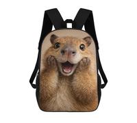 sinyumoney Sac À Dos Imprimé En 3D Pour Enfants Excited Prairie Dog Portrait, Sac À Dos Tendance Pour L'école, Les Voyages Et Les Loisirs 17inch, Grand Sac À Dos De Jour Pour Garçons Et Filles