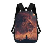 sinyumoney Sac À Dos Imprimé En 3D Pour Enfants Fantasy Lion Cityscape, Sac À Dos Tendance Pour L'école, Les Voyages Et Les Loisirs 17inch, Grand Sac À Dos De Jour Pour Garçons Et Filles