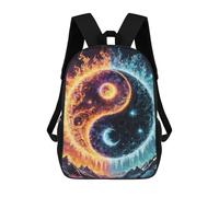 sinyumoney Sac À Dos Imprimé En 3D Pour Enfants Fantasy Yin And Yang, Sac À Dos Tendance Pour L'école, Les Voyages Et Les Loisirs, Grand Sac À Dos Pour Garçons Et Filles 17inch